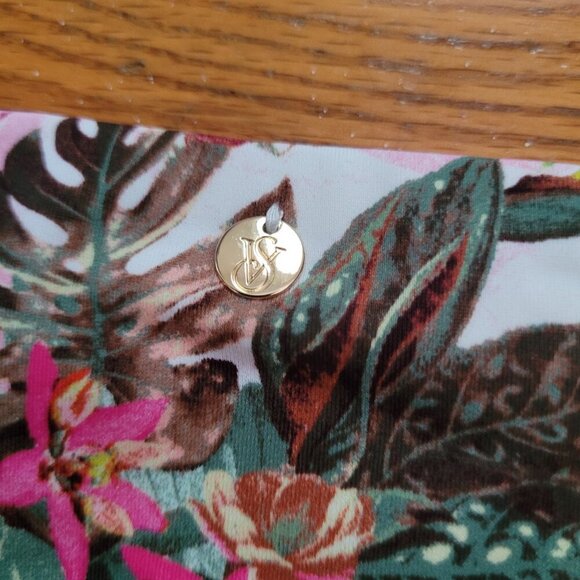 NWT VICTORIA'S SECRET | Floral Tropical Side Tie Bikini Swim Bottom | Sz. L - Picture 9 of 9